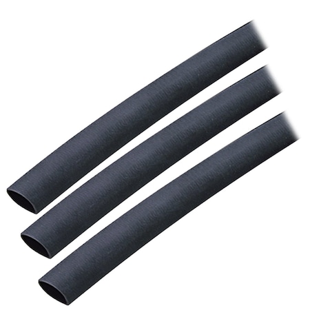 Ancor Adhesive Lined Heat Shrink Tube, 3:1 I.D. Shrink Ratio, 3/8 in I.D. Before Shrinking, Black, 3 in 304103